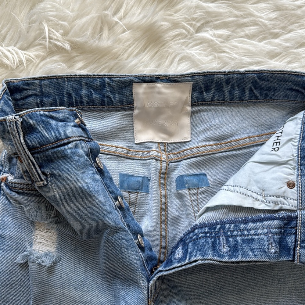 MOTHER "The Tomcat" Jean Shorts Size 26 - Picture 6 of 16